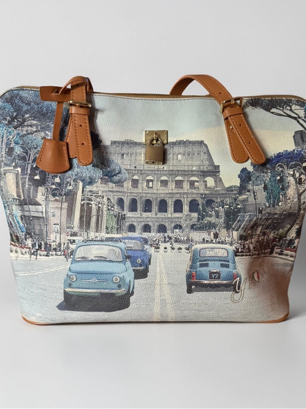 Y Not? Life in Rome handbag